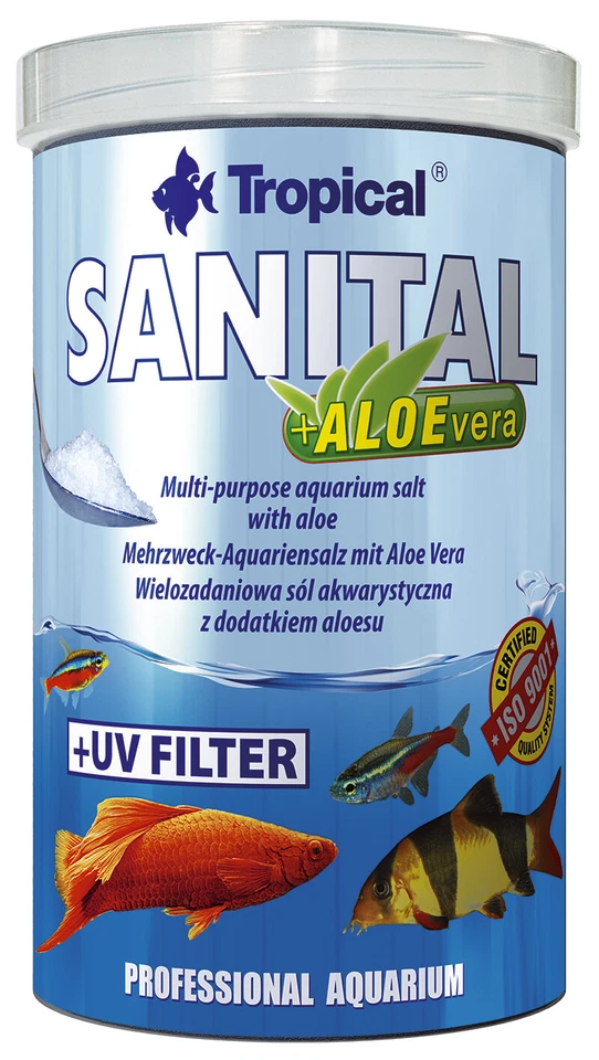 Tropical Sanital with aloe- Aquariumsalz für die prophylaktische Anwendung 1 l