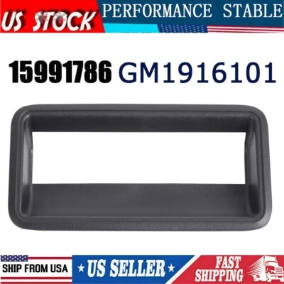 15991786 Black Tailgate Tail Gate Handle Bezel For Chevy C1500 K1500 2500 3500 - Изображение 1 из 4