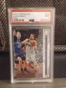 2021-22 Panini Chronicles - Luminance Pink #242 Luka Doncic PSA 9 - Picture 1 of 2