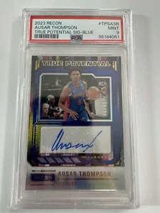 2023-24 Panini AUSAR THOMPSON #TPS-ASR RC True Potential AUTO Blue /49 - PSA 9 - Picture 1 of 1