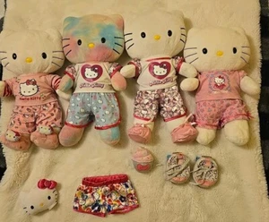 Hello Kitty 16" - 18" Build A Bear Lot Of 3 With Clothes No Bows *Read Fast Ship - Picture 1 of 24