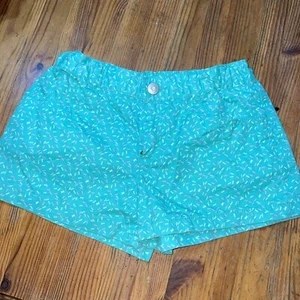 Gymboree Girls Green Shorts Adjustable waist size 12 With Sprinkles  Chino - Picture 1 of 5
