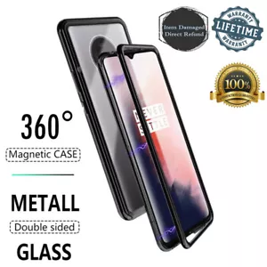For OnePlus 9 8 7 7T Pro Nord 8T 6T 6 Magnetic Adsorption 360 Glass Case Cover - Picture 1 of 17