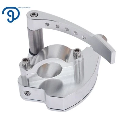 PARA YAMAHA BANSHEE YFZ RAPTOR 350 660 700 MONTAJE ACELERADOR PULGAR BILLET PLATEADO Foto 1 de 4