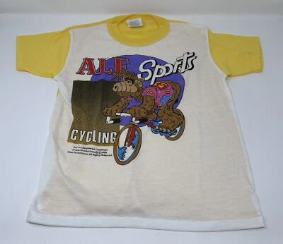 Винтажная детская футболка Alf Sport Cycling размер 1988 подлинная двухцветная - Изображение 1 из 4