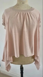 FCUK Fine Knit Top with Linen, Silk and light shimmer collar Size S 8-10 - Picture 1 of 7