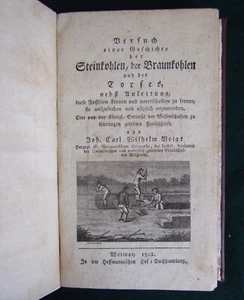 Steinkohlen, der Braunkohlen und des Torfes, Voigt, 1802 1st Coal, Lignite, Peat - Foto 1 di 8