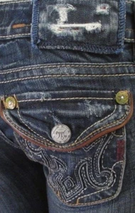 AUTENTICI JEANS MEK DENIM USA BOULDER TAGLIA 25X31 VIC-THOR1 - Foto 1 di 9