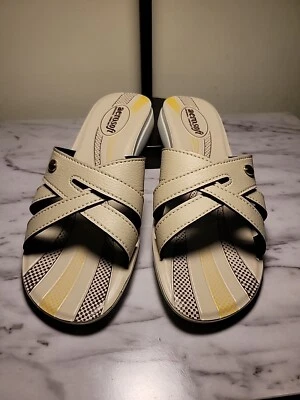 Aerosoft Womens Gladiator Sandals Cream, Very Good Condition - Image 1 of 4