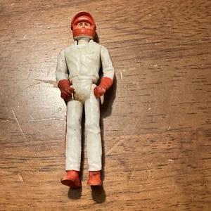 1981 Tonka Play People Figure Racecar Driver White Red Uniform - Picture 1 of 6