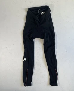 Endura Cycling Tights Womens Size XS Black Thermolite Padded Leggings E6020 - Picture 1 of 9