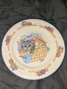 Plato de ensalada Tienshen Purrfect Friends 7,5 nuevo repuesto  - Imagen 1 de 2