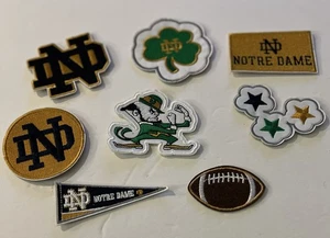 Notre Dame Fighting Irish Iron-On Patches. Lot Of 8 - Picture 1 of 1