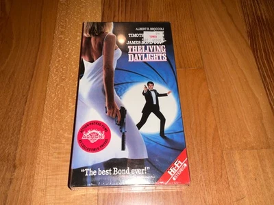 The Living Daylights James Bond 007 VHS 1988 NEW Blue Watermarks Tower Records - Image 1 of 4