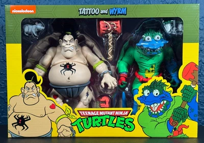 NECA TMNT Teenage Mutant Ninja Turtles (Cartoon) Tattoo and Wyrm 2-Pack - Image 1 of 4