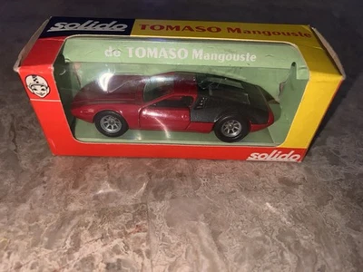 Vintage Tomaso Mangouste Solido 1:43 Diecast No. 166 w/ Original Box - Image 1 of 4