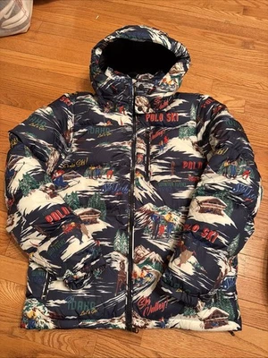 Polo Ralph Lauren Water Repellent Quilted Polo Ski 1967 Down Jacket SzL Large - Image 1 of 4