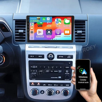 Radio estéreo para automóvil Nissan Murano 2004-2008 Carplay Android 15 GPS navegación 2G+64 GB Foto 1 de 4