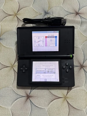Nintendo DS Lite Console Portatile Colore Blu E Nera - Immagine 1 di 4