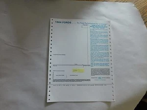 1964 FORD GALAXIE CUSTOM 500 XL CTRY SQUIRE WND STICKER - Picture 1 of 1