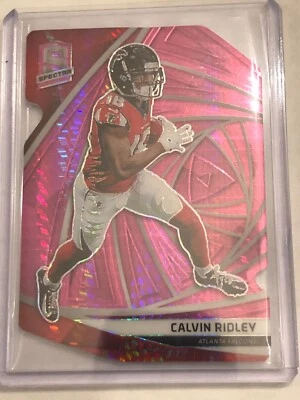 2019 Panini Spectra Neon Pink Die Cut /20 Calvin Ridley - Image 1 of 2