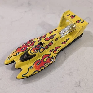 Vintage 1996 Hot Wheels Hydroplane Flame Thrower series, yellow red orange blue - Picture 1 of 6