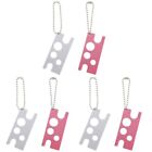 3 Pieces Glue Bottle Opener Keychain Roller Caps Remover Fob