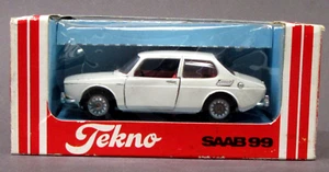 Tekno #837 SAAB 99 white 1:43 diecast w/box DENMARK tr1 - Picture 1 of 15