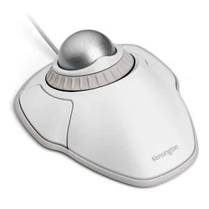 Kensington Orbit Trackball Mouse with Scroll Ring (White) (K72500WW) White-Grey - Picture 1 of 6