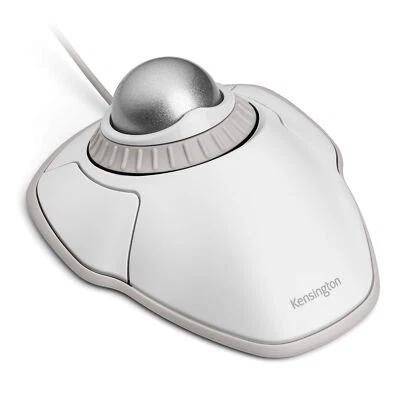 Kensington Orbit Trackball Mouse with Scroll Ring (White) (K72500WW) White-Grey - Image 1 of 4