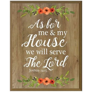 Wall Hanging Home Decor Decorative Plaque Inspirational 12x15 - Picture 1 of 19