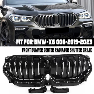 Rejilla del radiador delantero obturador de aire activo con NIVI para BMW X6 G06 2020 2021-2024. - Imagen 1 de 12