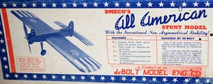 deBolt's ALL AMERICAN STUNT & STUNT TRAINER PLANS for BOTH UC Model Airplanes  - Picture 1 of 12