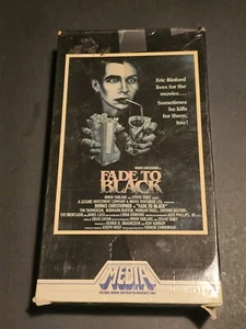 FADE TO BLACK VHS 1980 Media DENNIS CHRISTOPHER Horror Cult Espanol - Picture 1 of 4
