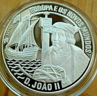 Portugal 25 Ecu 1992, 28 grams 925 silver proof, Navigator Joao II