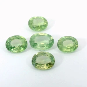 3.85 Carat NATURAL GREEN UNHEAT  SAPPHIRE  FROM SRILANKAOVAL  LOOSE GEMSTONE - Picture 1 of 5