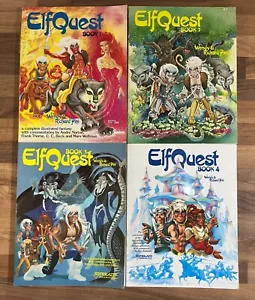 ElfQuest Book 1 2 3 4 Graphic Novels - Wendy & Richard Pini (Starblaze Editions) - Picture 1 of 9