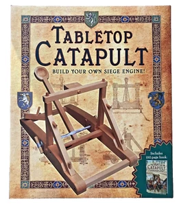 Tabletop Catapult Build Your Own Siege Engine Kit and 192-page BOOK - New Sealed - Picture 1 of 4