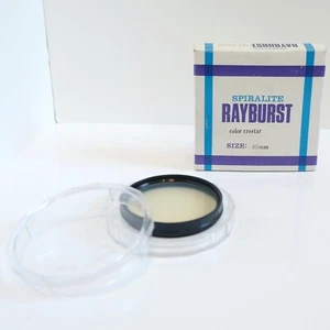 Vintage Spiralite Rayburst Spiratone Color Crostar Filter 55mm Flare + Box - Picture 1 of 13