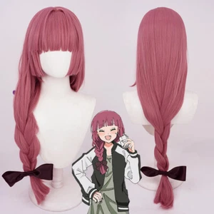 Anime Bocchi the Rock Hiroi Kikuri Cosplay Wig Pink Long Ponytail Fake Hair 70cm - Picture 1 of 11