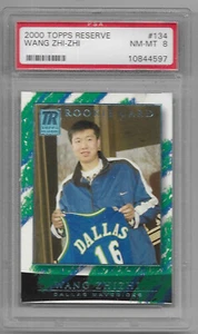 2000 Wang Zhi-Zhi Rookie Card Dallas Mavericks #134 Graded NM-MT 8 0243/1499 - Picture 1 of 2