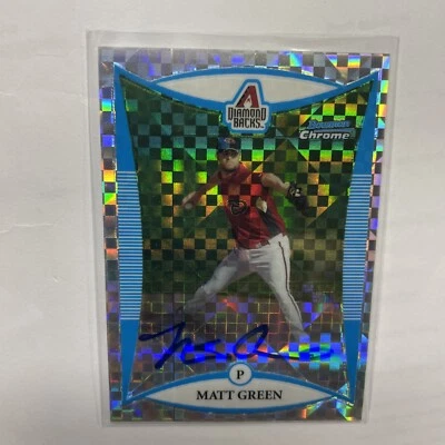 2008 Bowman Chrome Prospects Matt Green RC Auto X-Fractor /250 - Image 1 of 4