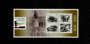 Foglietto francobolli CENTENARIO GUERRA MONDIALE 1914/1918 - Foto 1 di 1