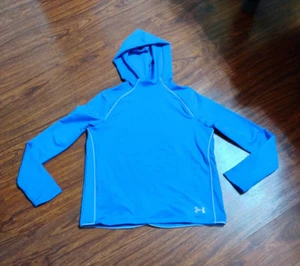 Under Armour Mädchen blau XL COLD GEAR lockere Passform sportlicher Hoodie SCHÖNES ANGEBOT!! - Bild 1 von 5