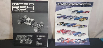 Micro RS4 Manual and HPI bodies RC Cars Pictures and some stickers Read - Image 1 of 4