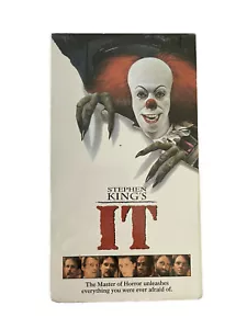 Stephen Kings IT VHS 2 Tape Factory Sealed From BLOCKBUSTER see Comments - Picture 1 of 7