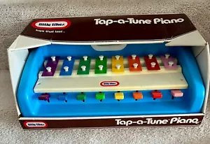 Little Tikes Tap A Tune Piano Keyboard Blue Vintage 1985 - Picture 1 of 6