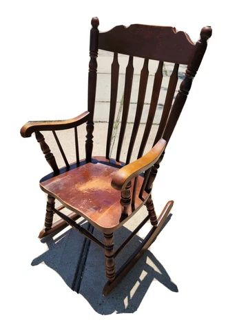 Tell City #49 Rumford Solid Maple Arrow Back Rocking Chair Cover
