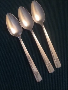 3 Caprice 1937 Adelsteller Oneida Silberteller Teelöffel Teelöffel 72437 - Bild 1 von 4