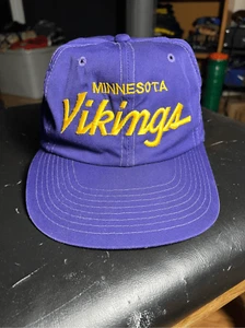 Vintage 90s NFL Minnesota Vikings Snapback Hat - Picture 1 of 5